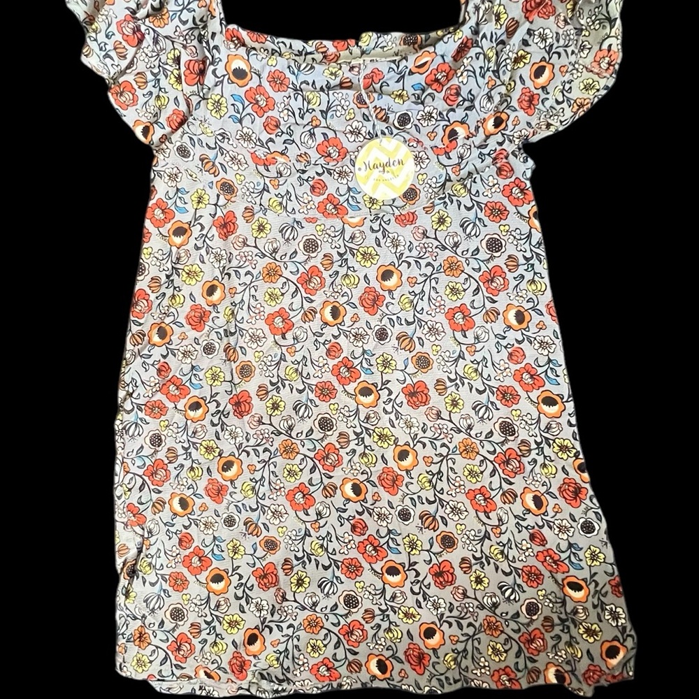 Hayden Floral Ruffle Sleeve Dress